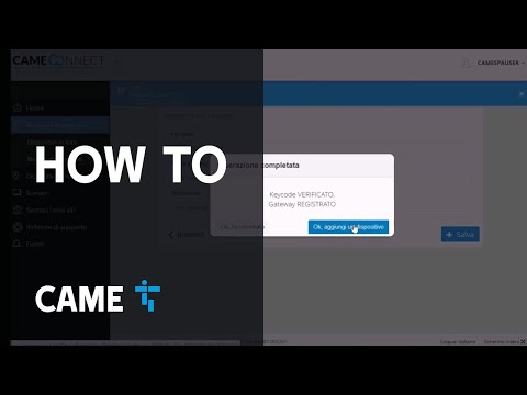 CAME Connect  - Come configurare il gateway RGSM