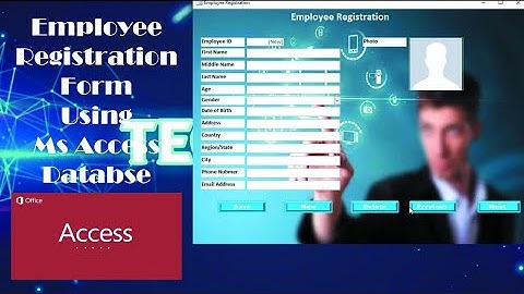 How To Create Employee Registration Form In Ms Access Database