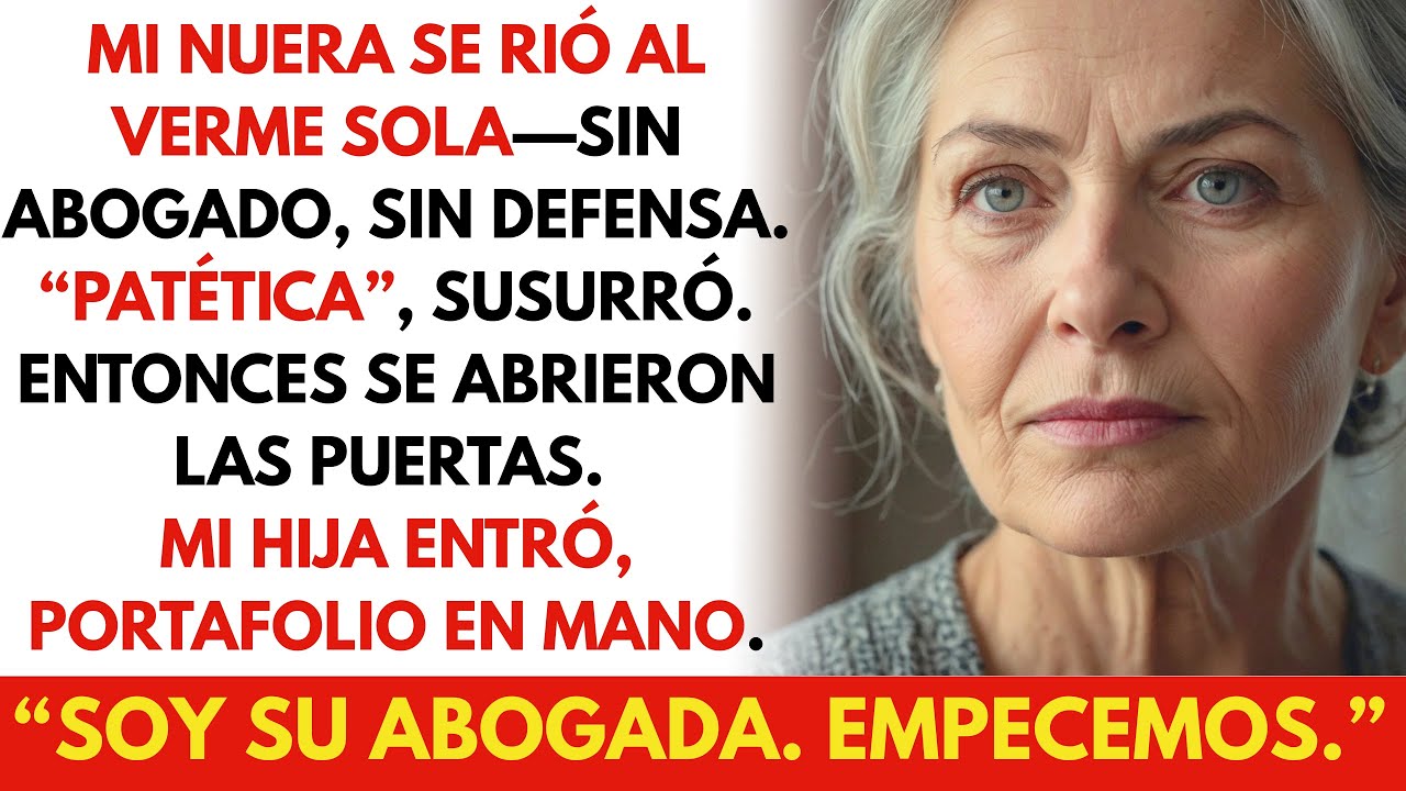 Mi Nuera Se Burló de Que No Tenía Abogado—Pero Mi Hija Entró y Sorprendió al Tribunal