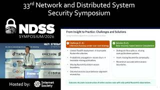 NDSS 2026 - Large-scale De-anonymization of Hidden I2P Services via Live Behavior Alignment