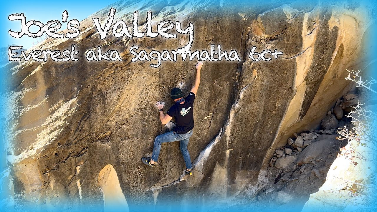 Everest aka Sagarmatha 6c+ - Joe's Valley bouldering paradise USA
