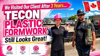 Customer Project Visit in Kelowna, Canada | TECON Plastic Formwork TP60 Application