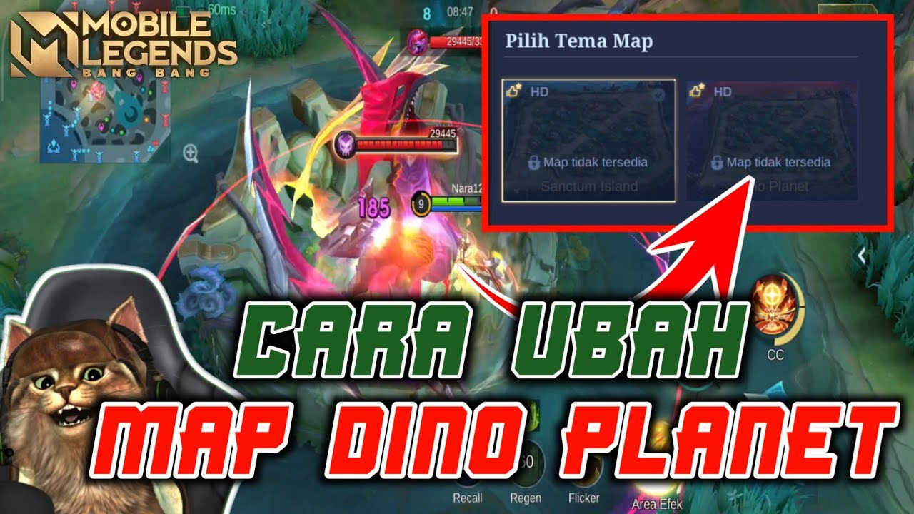 Gini cara ganti map Dinosaurus di Mobile Legends