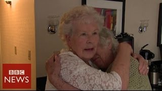 Record breaking twins meet after 78 years apart - BBC News