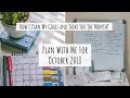 Plan With Me For October | How I Plan My Goals and Tasks For the Month | Monthly Planning System