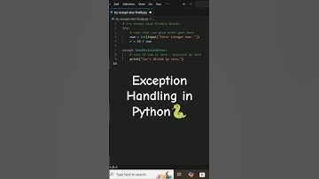 exception handling in python with try-except-else-finally🔥🐍 #exceptionhandling #programming #coding