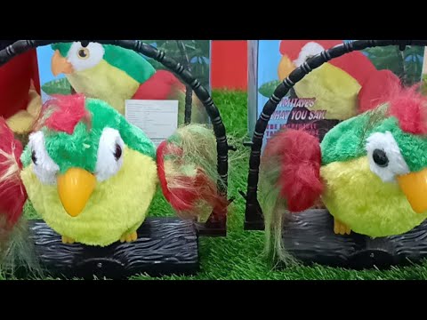 Talking Parrot Talk Back Repeat Your Voice Talking Bird Kids Musical Xmas Toys 
