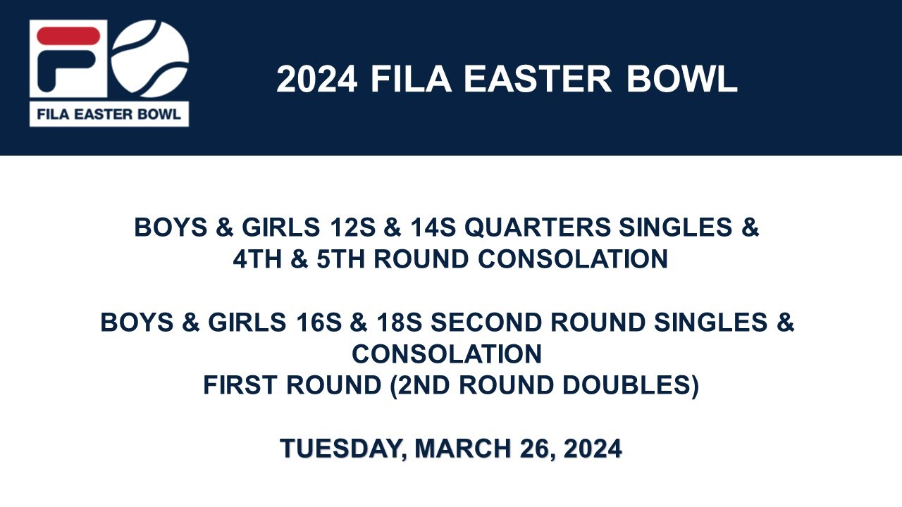 FILA Easter Bowl – March 26
