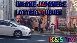 Insane Japanese Lottery Queue!