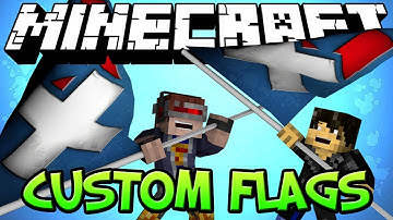 Minecraft Mod Showcase : Custom Flags Mod