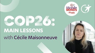 Cecile Maisonneuve reviews the main lessons & results of #COP26 | Mobile Minds TV by Transdev