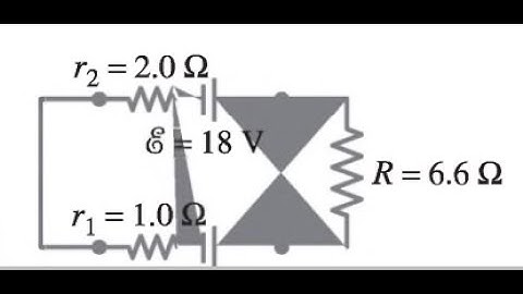(26-28) Determine the terminal voltage of each battery in Fig. 26-46.