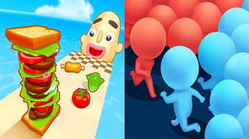 Sandwich Runner VS Count Masters - All Levels Gameplay Android iOS Ep 1