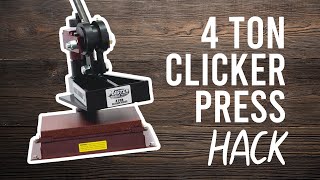 CUT LARGER DIES with your 4 Ton Clicker Press