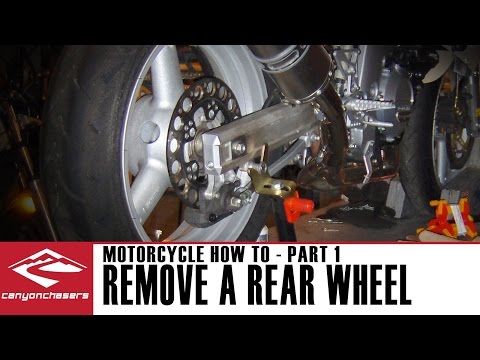 How to Remove and Replace your Rear Motorcycle Wheel (Part 1)