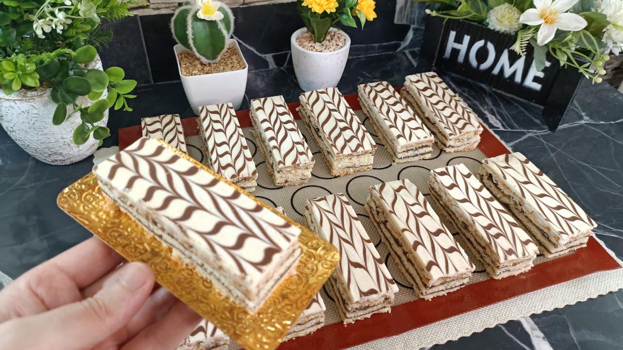 هنا احبسي✋هاذ الحلوى لازم تجربيها...حلوة اقتصادية وراقية تقولشي ميلفاي ولا باتيسري #جديد_حلويات_2024