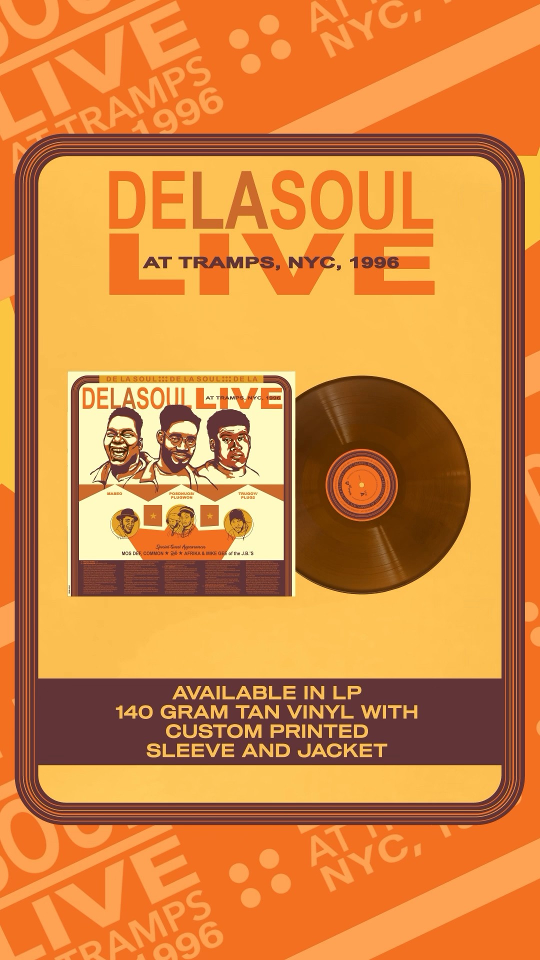 De La Soul “Live at Tramps, NYC, 1996” available 4/20 on CD