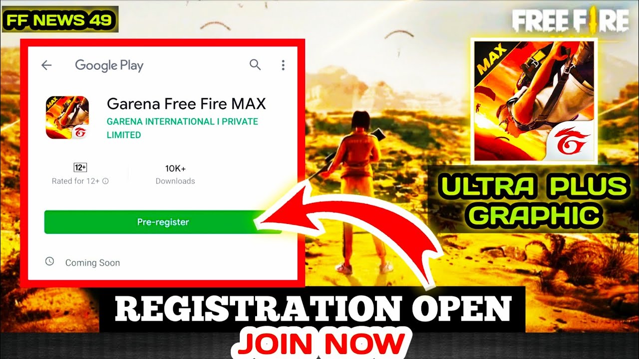 Free Fire Max is now open for pre-registration