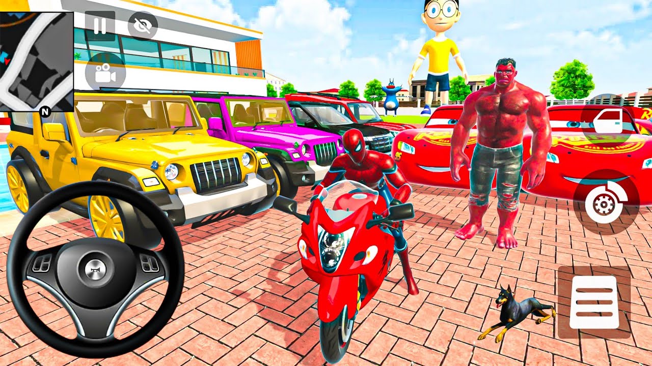 ❄️ Indian Thift Auto Android Game 🐝 Superhero Batman 💡Lightning_McQueen🔥Purchase All Car 🏎️ Bike 🏍️