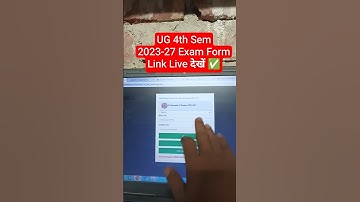 Link📢 LNMU UG 4th Semester Exam Form Kaise Bhare 2023-27✅ How to Apply Forth Semester Exam Form 2025