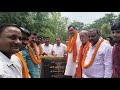 भूमि पूजन का कार्यक्रम संपन्न ग्राम सभा रामपुर जंगल में संपर्क मार्ग के निर्माण कार्य का भूमि ,,
