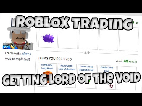 Roblox Trading Lord Of The Void Youtube - roblox azurewrath lord of the void