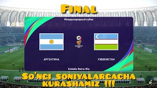 PES 2021 | Argentina vs Uzbekistan | Messi vs Eldor | International Cup FINAL | Gameplay PS4