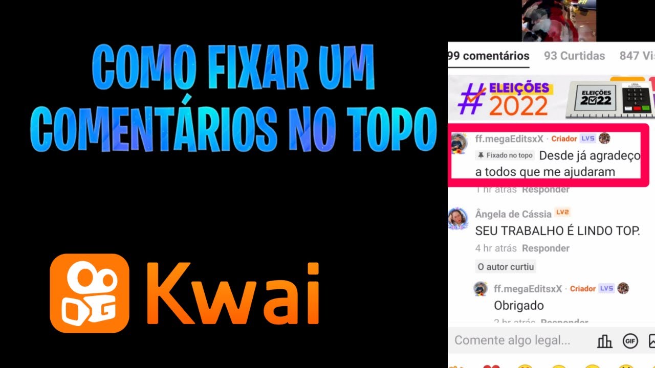 Como Responder Comentários no Kwai com Vídeos 