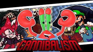 Cannibalism V2, But Every Turn A Different Character Is Used 🦀🎶 | FNF BETADCIU