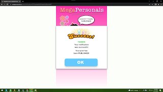 Megapersonals  last  update 2022 - How to complete verification  Megapersonals Account 100% Success