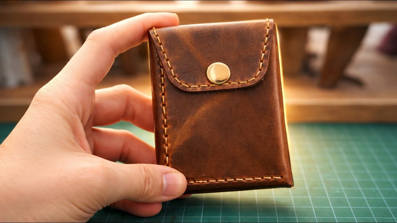 Leather wallets are very trendy and best-selling these days + free pattern