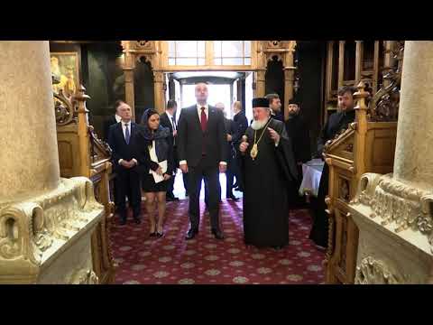 პრემიერი რუმინეთში ანთიმოზ ივერიელის მონასტერში იმყოფებოდა