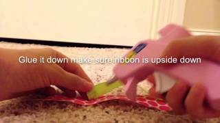 How To Make A Cheerleading Bow Holder