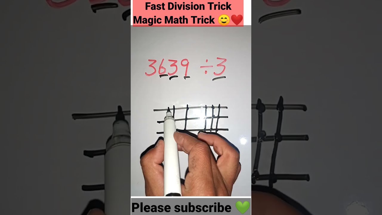Fast Division Trick Math Shorts Maths
