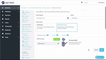 Providing access to rostering