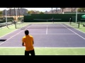 Nicolas almagro practicing groundstrokes 2012 bnp paribas open indian wells