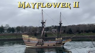 The Mayflower II transits the Cape Cod Canal 4/30/26