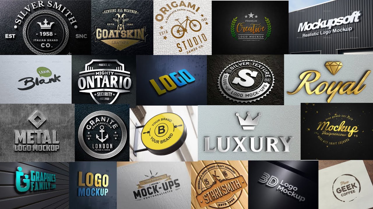 Download Free Download 100 Popular Psd Logo Mockups Where To Download Photoshop Psd Logo Mockup For Free Youtube