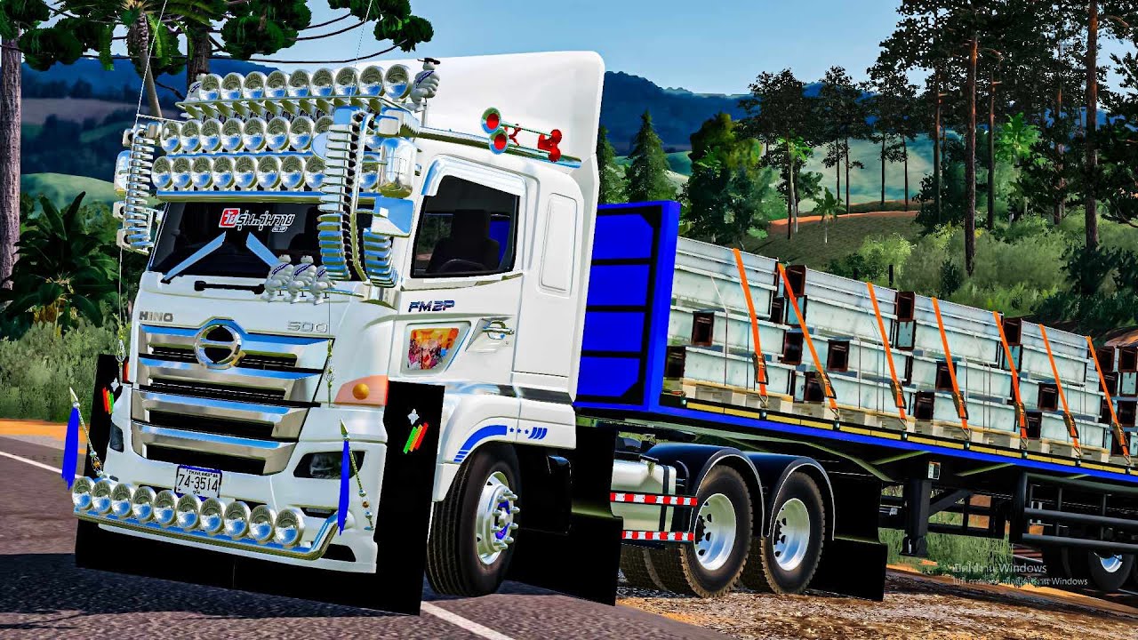 มาแล้ว!! หัวลากโก๋เสกสายบรรเทิงวิ่งหางพื้นเรียบขนเหล็ก Farming simulator 19