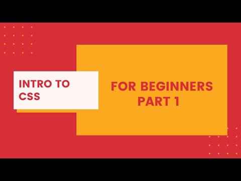 How to start using CSS (For beginners) #Part1 - YouTube