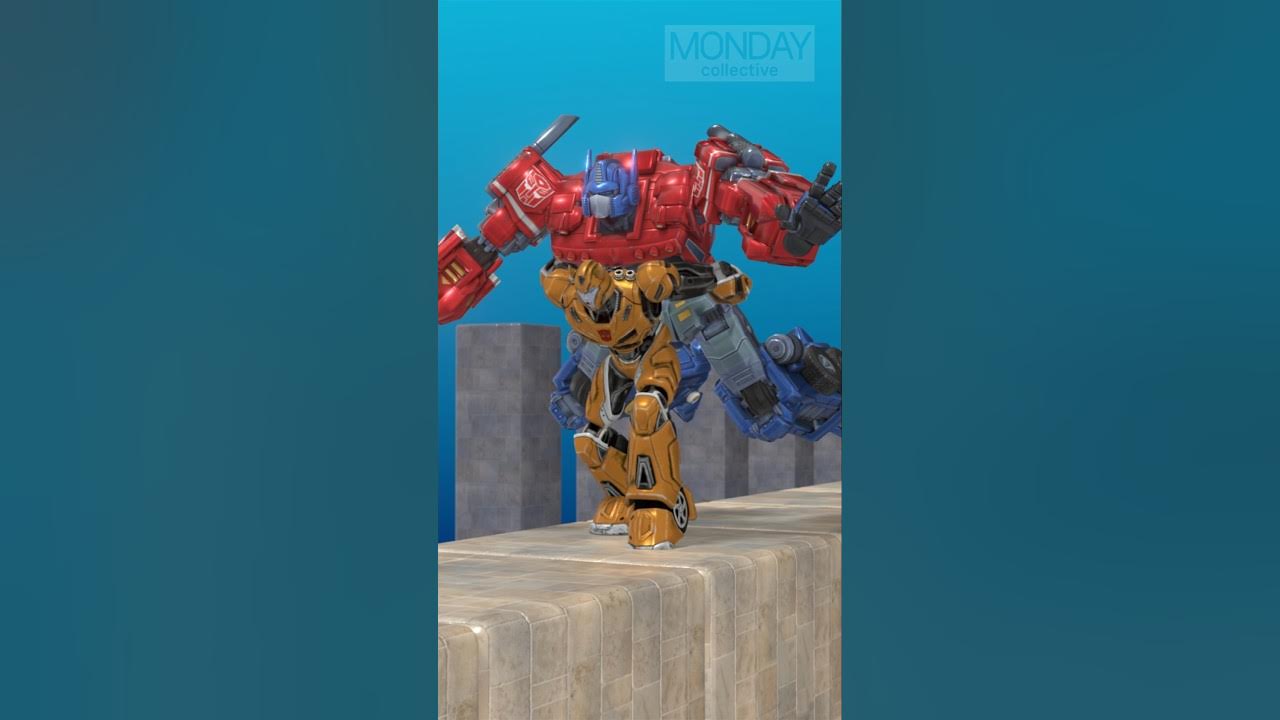 Bumblebee with Optimus prime Bumblebee with Optimus prime