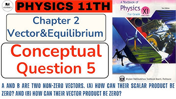 Conceptual Question 5 | Chapter 2 Vector & Equilibrium | Class 11 Physics |KPK & FBISE textbook 2023