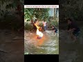 How to extinguish a fire in a gas cylinder? #shorts