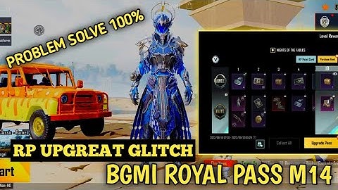 how to fix Bgmi M14 Royal pass upgrade glitch. how to purchase Royal pass  problem solved  #rpglitch