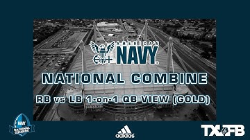 2025 NAVY NATIONAL COMBINE: RB vs LB 1-on-1 QB VIEW GOLD GROUP