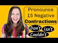 How to Pronounce Negative Contractions