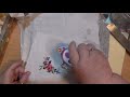 Making  Journal Bag from Recycle Fabric Doily