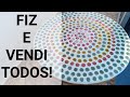 IDEIAS  MESA de Tampinhas FIZ E VENDI TODOS!  Mosaico Artesanato, Recicla Faça Você Mesmo Decoração