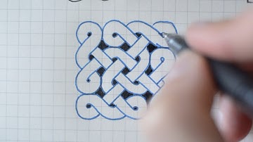 How to Draw the Cloud Knot [4x4 Celtic Knot #5]