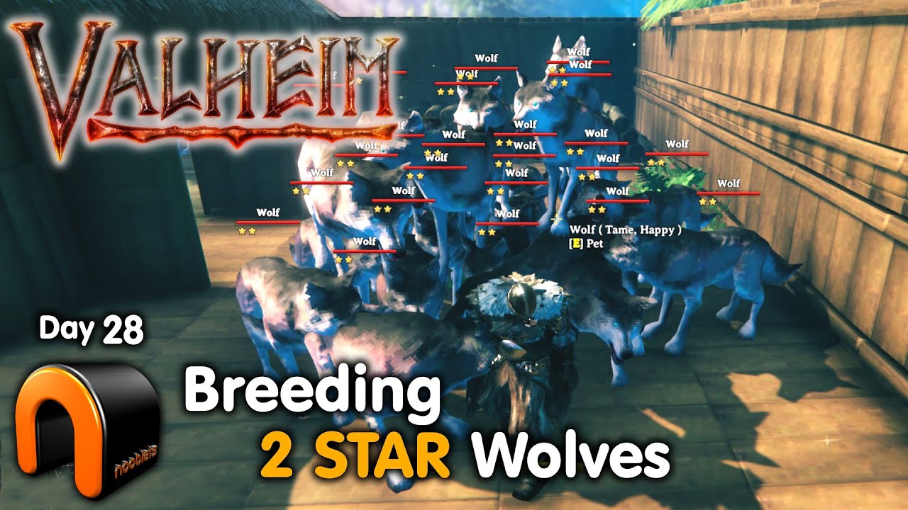VALHEIM Breeding A TWO STAR Wolf Army DAY 28 Valheim YouTube